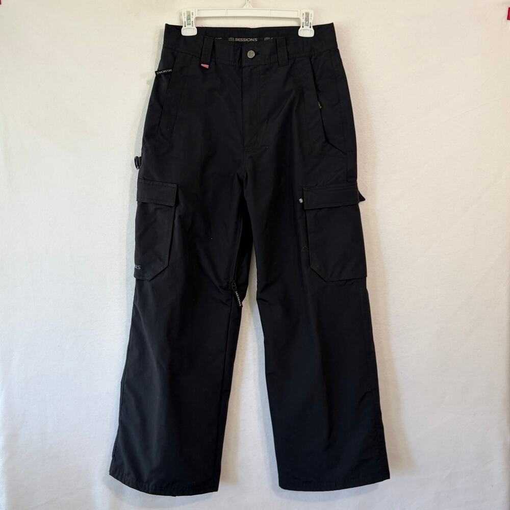 Sessions Terrain Black Ski Snow Pants Waterproof Pockets Size Mens Small
